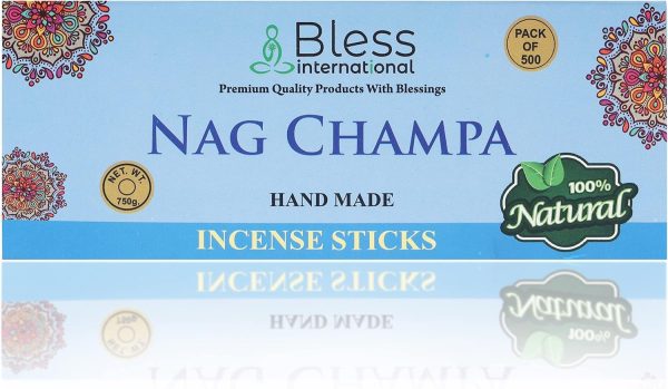 Bless-Frankincense-and-Myrrh 100%-Natural-Handmade-Hand-Dipped-Incense-Sticks Organic-Chemicals-Free for-Purification-Relaxation-Positivity-Yoga-Meditation The-Best-Woods-Scent (500 Sticks (750GM)) - Image 207