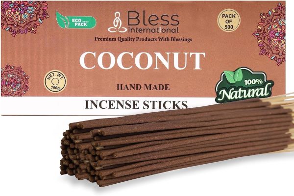 Bless-Frankincense-and-Myrrh 100%-Natural-Handmade-Hand-Dipped-Incense-Sticks Organic-Chemicals-Free for-Purification-Relaxation-Positivity-Yoga-Meditation The-Best-Woods-Scent (500 Sticks (750GM)) - Image 209