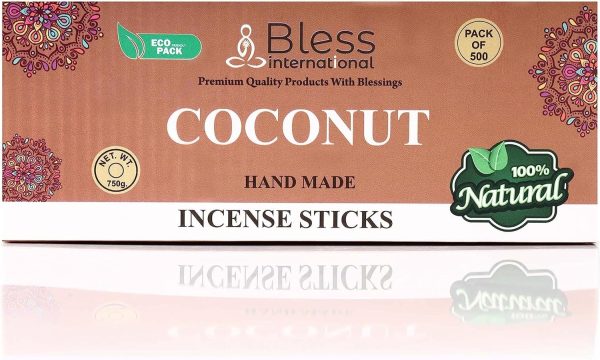 Bless-Frankincense-and-Myrrh 100%-Natural-Handmade-Hand-Dipped-Incense-Sticks Organic-Chemicals-Free for-Purification-Relaxation-Positivity-Yoga-Meditation The-Best-Woods-Scent (500 Sticks (750GM)) - Image 210