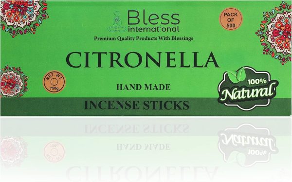 Bless-Frankincense-and-Myrrh 100%-Natural-Handmade-Hand-Dipped-Incense-Sticks Organic-Chemicals-Free for-Purification-Relaxation-Positivity-Yoga-Meditation The-Best-Woods-Scent (500 Sticks (750GM)) - Image 216