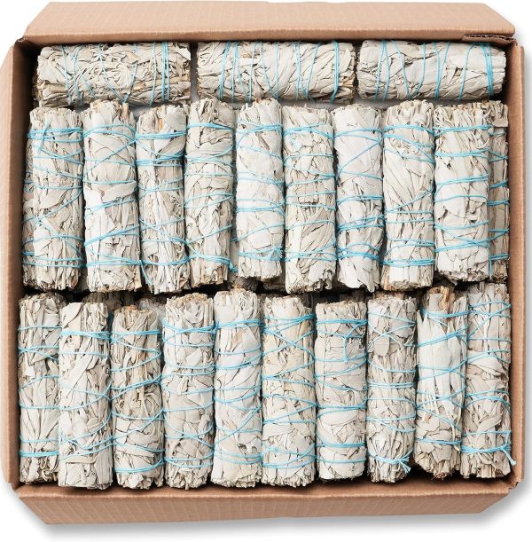 40 White Sage Smudge Sticks 4-Inch Sustainably Grown, Intended for Personal Spiritual Growth, Stress Relief & Smudging - Image 7