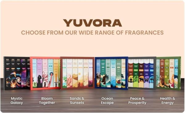 Aromatic Incense Sticks Gift Set 120 Natural & Non-Toxic Incense Sticks | 6 Soothing Scents | Home, Meditation, Relaxation & Yoga | Free Incense Holder | Perfect Valentines Day Gift - Image 43