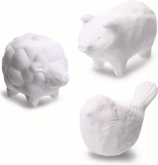 Aroma Ceramic Stone Diffuser [Made in Japan] Aromatherapy Passive Essential Oil Diffuser, Non-Electric Eco-Friendly, Unique, Cute, Animal, Design for Women, Men, and Gifts (3pcs Set)