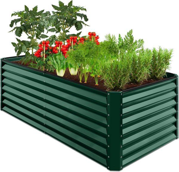 Best Choice Products 6x3x2ft Outdoor Metal Raised Garden Bed, Deep Root Box Planter for Vegetables, Flowers, Herbs, and Succulents w/ 269 Gallon Capacity - Gray - Image 22