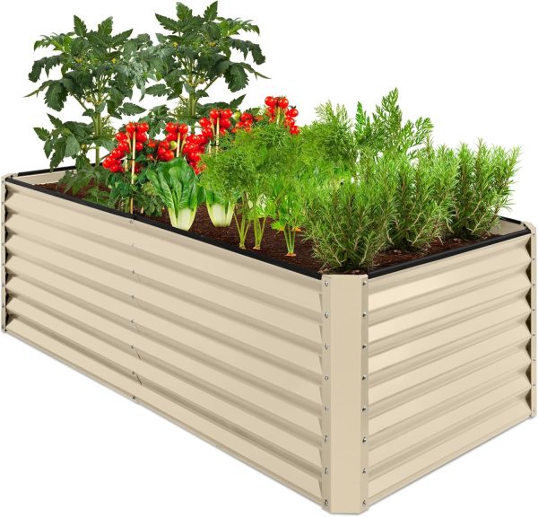 Best Choice Products 6x3x2ft Outdoor Metal Raised Garden Bed, Deep Root Box Planter for Vegetables, Flowers, Herbs, and Succulents w/ 269 Gallon Capacity - Gray - Image 28