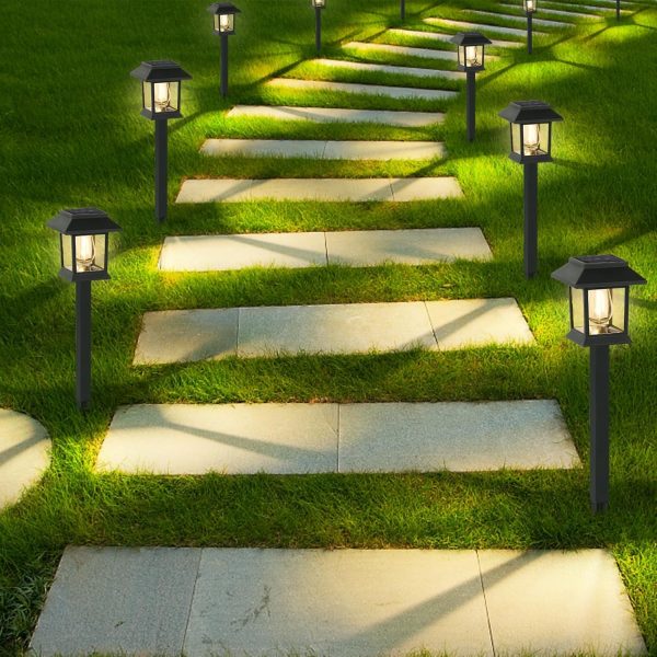 Solar Lights Outdoor,12 Pack Waterproof Solar Garden Lights, Auto On/Off Solar Pathway Lights for Your Garden, Landscape, Path, Yard, Patio, Driveway,Walkway Decor - Image 7