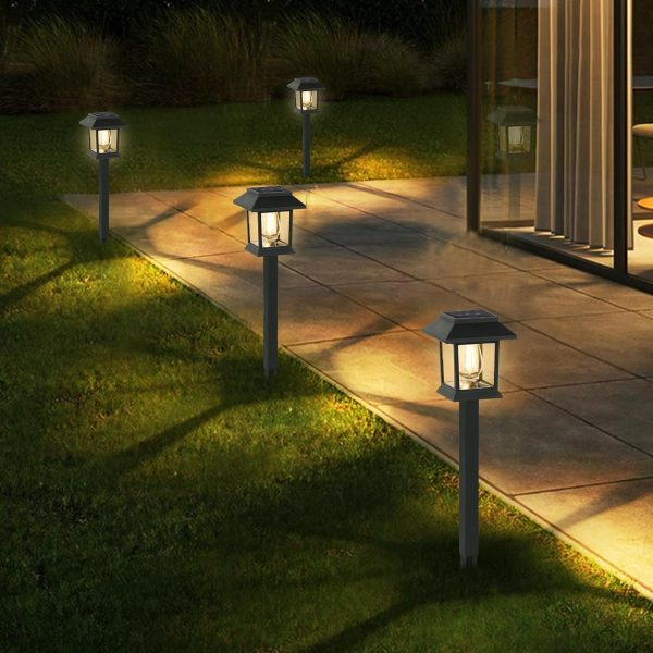 Solar Lights Outdoor,12 Pack Waterproof Solar Garden Lights, Auto On/Off Solar Pathway Lights for Your Garden, Landscape, Path, Yard, Patio, Driveway,Walkway Decor - Image 9