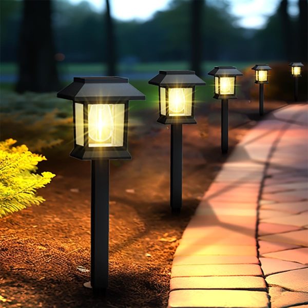 Solar Lights Outdoor,12 Pack Waterproof Solar Garden Lights, Auto On/Off Solar Pathway Lights for Your Garden, Landscape, Path, Yard, Patio, Driveway,Walkway Decor - Image 10