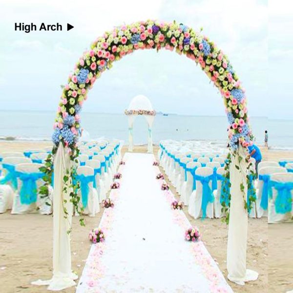 Metal Pergola Arbor,7.5 Feet Wide x 6.4 Feet High or 4.6 Feet Wide x7.9 Feet High,Assemble Freely 2 Sizes,for Various Climbing Plant Wedding Garden Arch Bridal Party Decoration Wide Arbor - Image 18