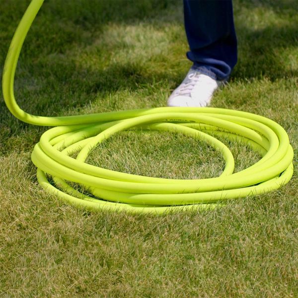 Flexzilla HFZG5100YW Garden Lead-in Hose 5/8 in. x 100 ft, Heavy Duty, Lightweight, Drinking Water Safe, Green - Image 7