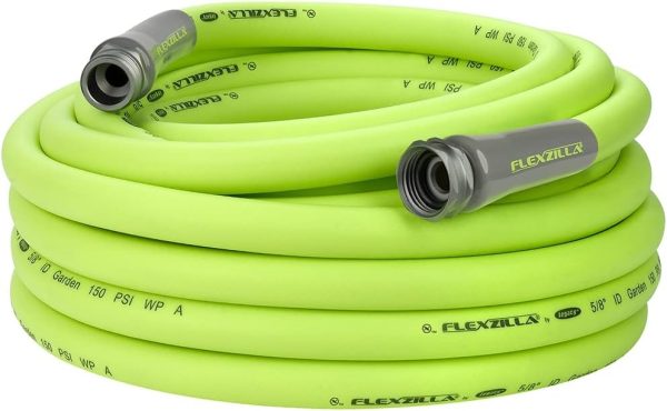 Flexzilla HFZG5100YW Garden Lead-in Hose 5/8 in. x 100 ft, Heavy Duty, Lightweight, Drinking Water Safe, Green - Image 15