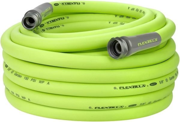 Flexzilla HFZG5100YW Garden Lead-in Hose 5/8 in. x 100 ft, Heavy Duty, Lightweight, Drinking Water Safe, Green - Image 25