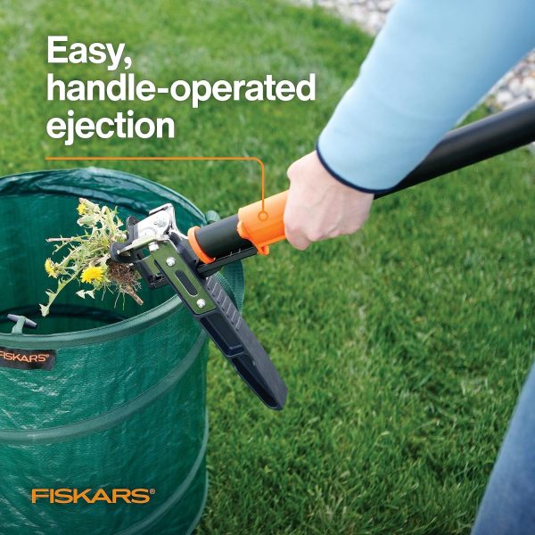 Fiskars 4-Claw Stand Up Weed Puller Tool, Gardening Hand Weeding Tool with 39" Long Ergonomic Handle with Easy-Eject Mechanism - Image 13