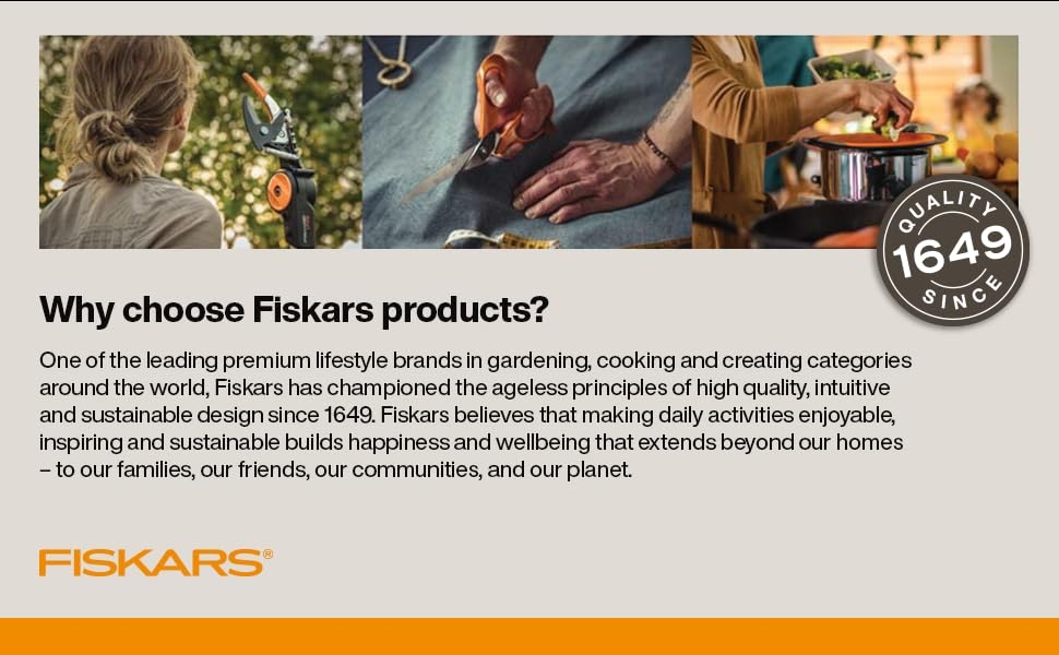 Fiskars: A leading lifestyle brand in gardening, cooking and creating since 1649.