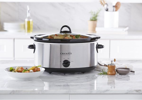 Crock-Pot 7 Quart Oval Manual Slow Cooker, Stainless Steel (SCV700-S-BR), Versatile Cookware for Large Families or Entertaining - Image 8