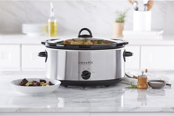 Crock-Pot 7 Quart Oval Manual Slow Cooker, Stainless Steel (SCV700-S-BR), Versatile Cookware for Large Families or Entertaining - Image 5