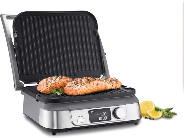 Cuisinart Panini Press, Stainless Steel Griddler, Sandwich Maker & More, 5-IN-1, GR-4NP1 - Image 44