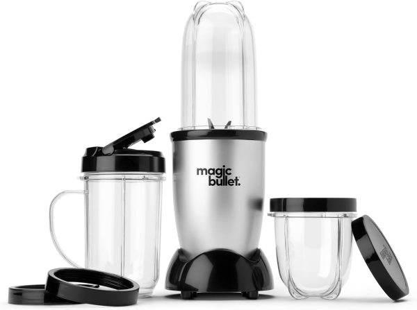 Magic Bullet Blender, Small, Silver, 11 Piece Set - Image 20