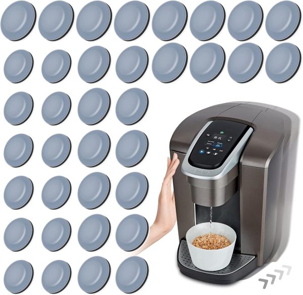 Appliance Sliders for Kitchen Appliances 24 PCS Self-Adhesive Small Kitchen Appliance Slider Kitchen Hacks Easy to MovIing & Space Saving Kitchen Must Have Gadgets Mixer Accessories for countertop - Image 16