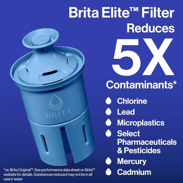 Brita UltraMax Large Water Dispenser with Elite Filter, BPA-Free, Replaces 1,800 Plastic Water Bottles a Year, Lasts Six Months or 120 Gallons, Includes 1 Filter, Kitchen Accessories, Large - 27-Cup - Image 4