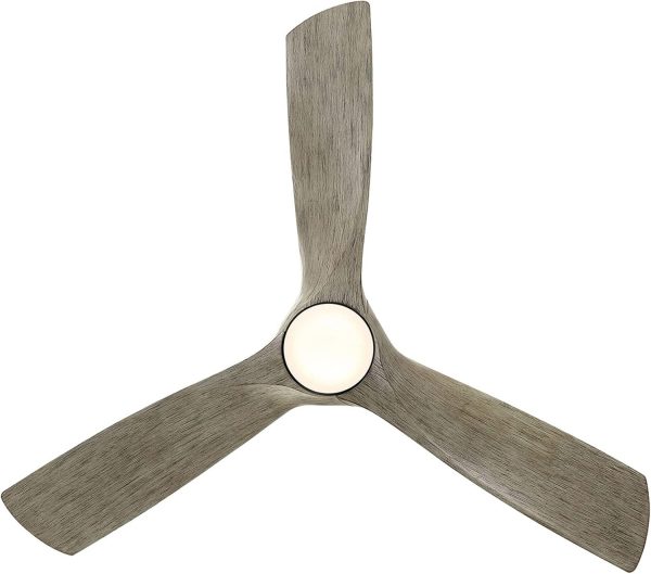 Zephyr Smart Indoor and Outdoor 3-Blade Ceiling Fan 52in Matte White with Adjustable CCT 2700K-3000K-4000K-5000K LED Light Kit and Remote Control works with Alexa, and iOS or Android App - Image 20