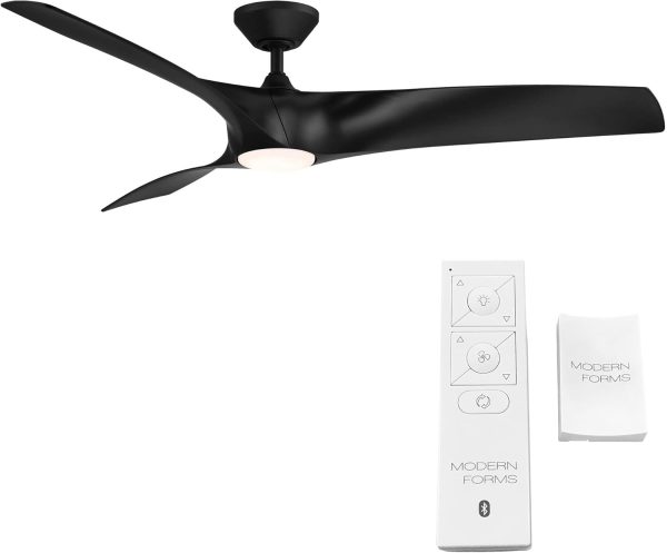 Zephyr Smart Indoor and Outdoor 3-Blade Ceiling Fan 52in Matte White with Adjustable CCT 2700K-3000K-4000K-5000K LED Light Kit and Remote Control works with Alexa, and iOS or Android App - Image 42