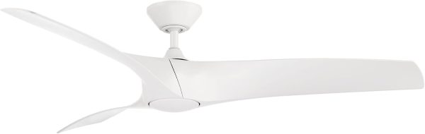 Zephyr Smart Indoor and Outdoor 3-Blade Ceiling Fan 52in Matte White with Adjustable CCT 2700K-3000K-4000K-5000K LED Light Kit and Remote Control works with Alexa, and iOS or Android App - Image 56