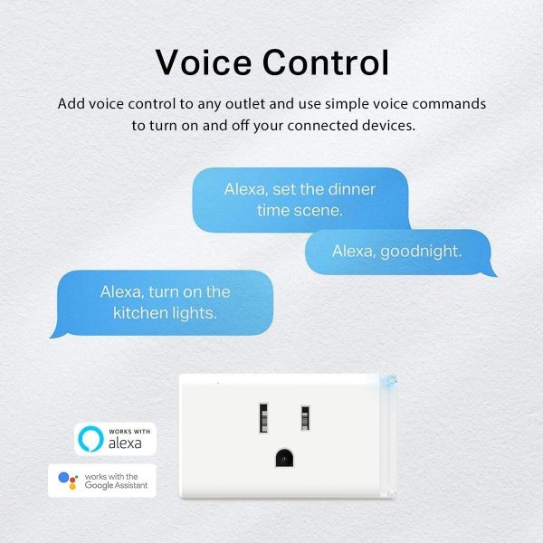 Kasa Smart Plug HS103P4, Smart Home Wi-Fi Outlet Works with Alexa, Echo, Google Home & IFTTT, No Hub Required, Remote Control, 15 Amp, UL Certified, 4-Pack, White - Image 11