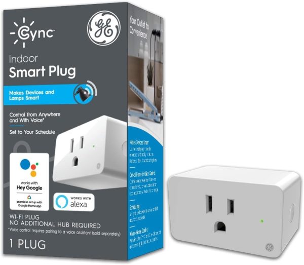 GE CYNC Indoor Smart Plug, Matter Compatible, Bluetooth and Wi-Fi Outlet Socket, Compatible with Alexa and Google Home, Voice Control Outlet (3 Pack) - Image 15