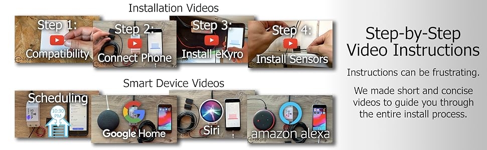 easy installation install simple quick amazon alexa google home siri scheduled timer automatic close