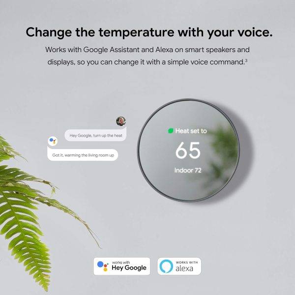 Google Nest Thermostat - Smart Thermostat for Home - Programmable Wifi Thermostat - Snow - Image 12