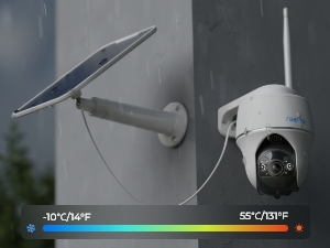 outdoor security camera with solar panel