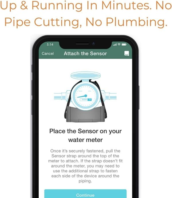 Flume 2 Smart Home Water Monitor & Water Leak Detector: Detect Water Leaks Before They Cause Damage. Monitor Your Water Use to Reduce Waste Installs in Minutes, No Plumbing Required - Image 6