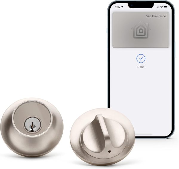 Level Lock+ Smart Lock - World's Smallest Smart Lock plus Apple Home Keys - Level App for iOS & Android - Works with Apple Home (Polished Brass) - Image 20