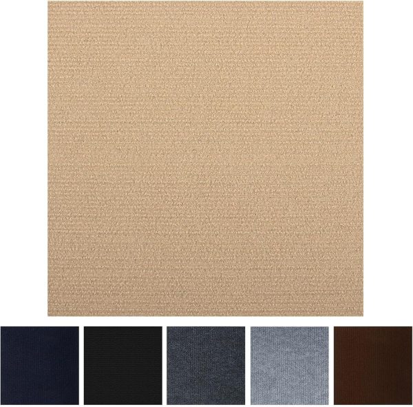 Carpet Tiles Peel and Stick, Self Adhesive Carpet Floor Tile 10 Tiles/10 sq Ft Anti-Slip Squares Soft Padded Carpet Tiles for Kitchen Bedrooms Indoor Outdoor12" x 12" - Image 8