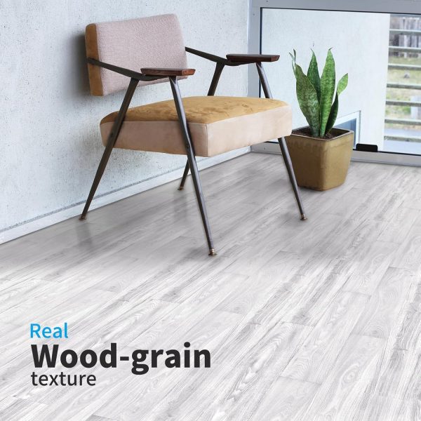 Art3d Peel and Stick Floor Tile Vinyl Wood Plank 36-Pack 54 Sq.Ft, Light Grey, Rigid Surface Hard Core Easy DIY Self-Adhesive Flooring - Image 33