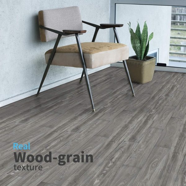 Art3d Peel and Stick Floor Tile Vinyl Wood Plank 36-Pack 54 Sq.Ft, Light Grey, Rigid Surface Hard Core Easy DIY Self-Adhesive Flooring - Image 56