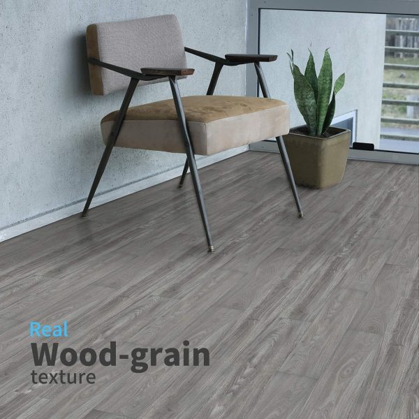 Art3d Peel and Stick Floor Tile Vinyl Wood Plank 36-Pack 54 Sq.Ft, Light Grey, Rigid Surface Hard Core Easy DIY Self-Adhesive Flooring - Image 83