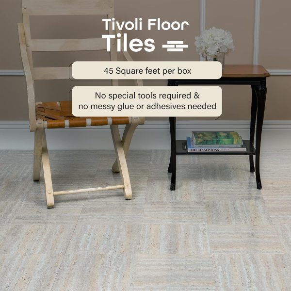 Tivoli Self Adhesive Vinyl Floor Tiles, 45 Tiles - 12" x 12", Medium Oak Plank-Look - Peel & Stick, DIY Flooring for Kitchen, Dining Room, Bedrooms, Basements & Bathrooms by Achim Home Decor - Image 36