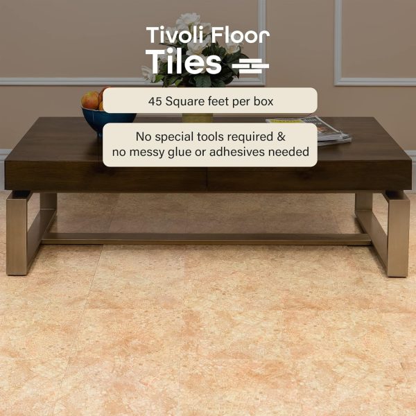 Tivoli Self Adhesive Vinyl Floor Tiles, 45 Tiles - 12" x 12", Medium Oak Plank-Look - Peel & Stick, DIY Flooring for Kitchen, Dining Room, Bedrooms, Basements & Bathrooms by Achim Home Decor - Image 55