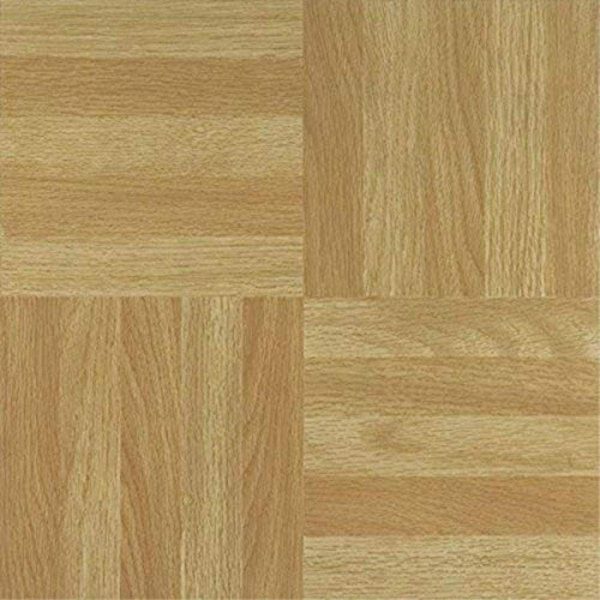 Tivoli Self Adhesive Vinyl Floor Tiles, 45 Tiles - 12" x 12", Medium Oak Plank-Look - Peel & Stick, DIY Flooring for Kitchen, Dining Room, Bedrooms, Basements & Bathrooms by Achim Home Decor - Image 84