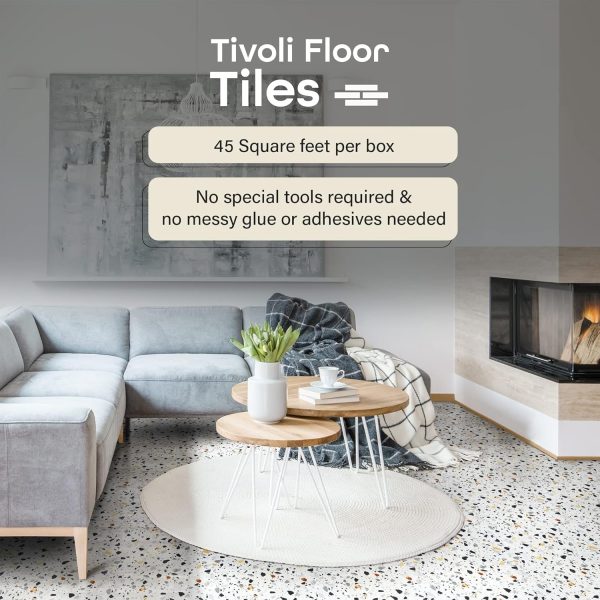 Tivoli Self Adhesive Vinyl Floor Tiles, 45 Tiles - 12" x 12", Medium Oak Plank-Look - Peel & Stick, DIY Flooring for Kitchen, Dining Room, Bedrooms, Basements & Bathrooms by Achim Home Decor - Image 99