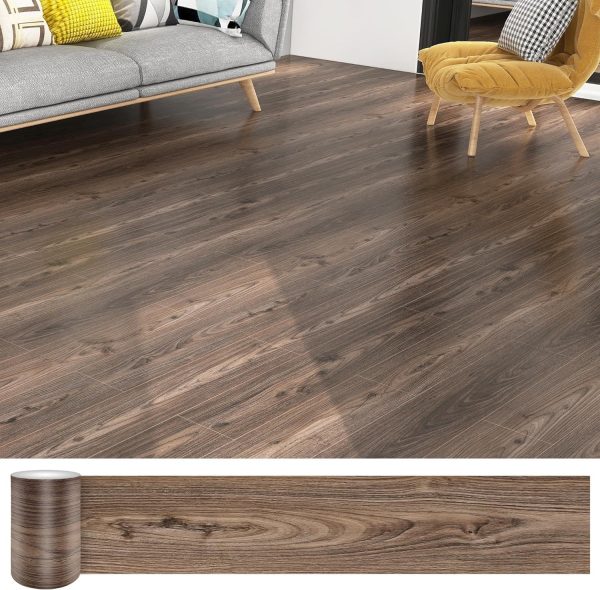 Waterproof Peel and Stick Floor Tile, 36 Pack 54 Sq.FtNO Sticky Residue LeftWood Plank Vinyl Tile Stickers, Self-Adhesive DIY Flooring Tiles for Bedroom, Living Room, Bathroom 36" x 6"Dustgray - Image 40