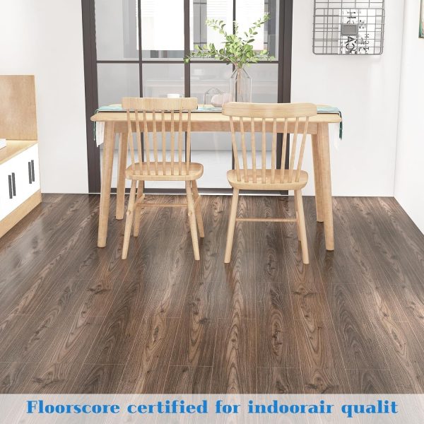 Waterproof Peel and Stick Floor Tile, 36 Pack 54 Sq.FtNO Sticky Residue LeftWood Plank Vinyl Tile Stickers, Self-Adhesive DIY Flooring Tiles for Bedroom, Living Room, Bathroom 36" x 6"Dustgray - Image 42