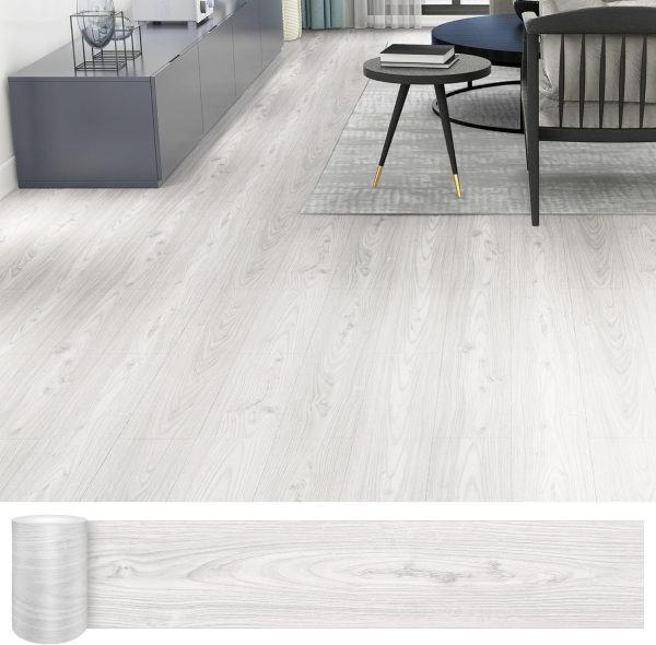 Waterproof Peel and Stick Floor Tile, 36 Pack 54 Sq.FtNO Sticky Residue LeftWood Plank Vinyl Tile Stickers, Self-Adhesive DIY Flooring Tiles for Bedroom, Living Room, Bathroom 36" x 6"Dustgray - Image 48