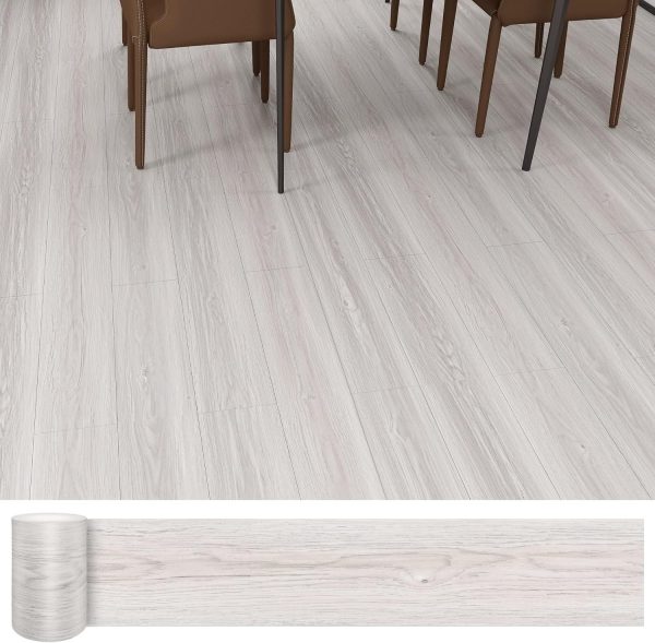 Waterproof Peel and Stick Floor Tile, 36 Pack 54 Sq.FtNO Sticky Residue LeftWood Plank Vinyl Tile Stickers, Self-Adhesive DIY Flooring Tiles for Bedroom, Living Room, Bathroom 36" x 6"Dustgray - Image 56