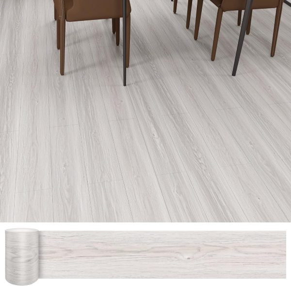 Waterproof Peel and Stick Floor Tile, 36 Pack 54 Sq.FtNO Sticky Residue LeftWood Plank Vinyl Tile Stickers, Self-Adhesive DIY Flooring Tiles for Bedroom, Living Room, Bathroom 36" x 6"Dustgray - Image 87