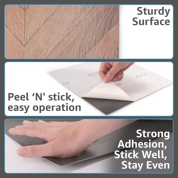 Art3d Peel and Stick Vinyl Floor Tiles 30-Pack 12 x 12 inch, Self Adhesive Waterproof Flooring Wood Planks for Kitchen, Dining Room, Bedrooms, Cover 30 Sq. Ft, Taupe Ash - Image 22