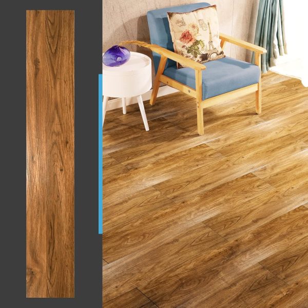 Art3d 36-pack 54 Sq.ft Peel and Stick Floor Tiles Vinyl Plank Flooring Wood Look, Adhesive and Waterproof Tile Sticker for Bedroom, Living Room, Kitchen, RV in Old Wood - Image 18