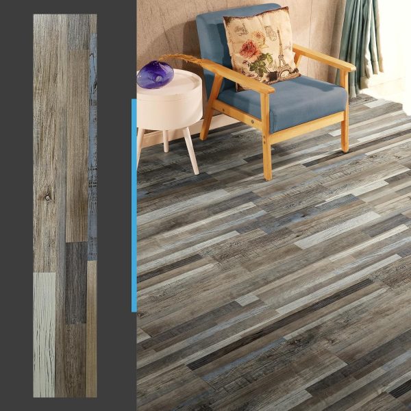 Art3d 36-pack 54 Sq.ft Peel and Stick Floor Tiles Vinyl Plank Flooring Wood Look, Adhesive and Waterproof Tile Sticker for Bedroom, Living Room, Kitchen, RV in Old Wood - Image 20